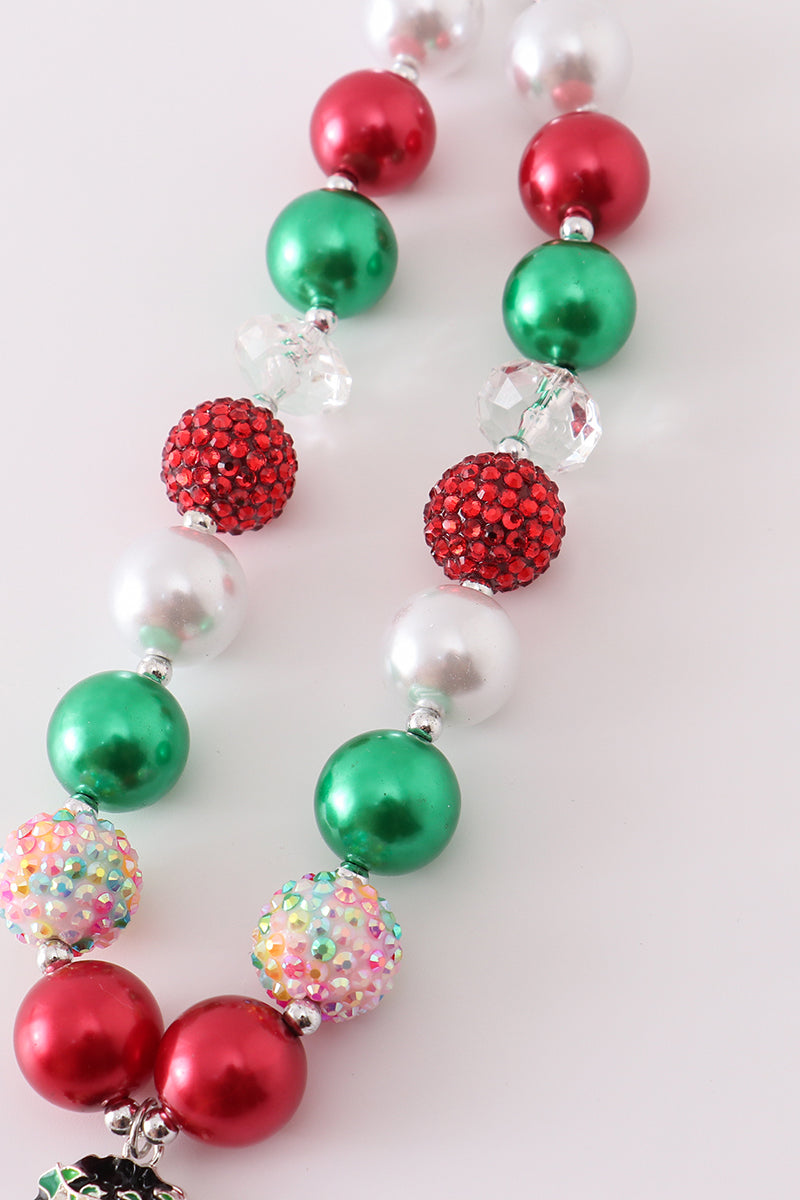 Christmas angel bubble necklace