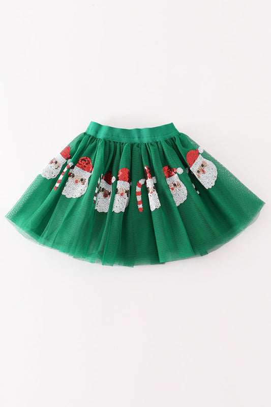 Gree santa claus sequin tutu skirt