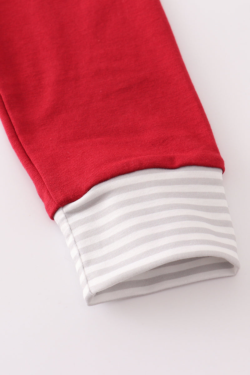 Alabama stripe elephant french knot pants set