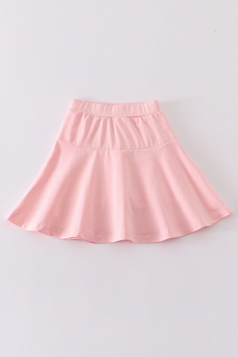 Pink basic skort