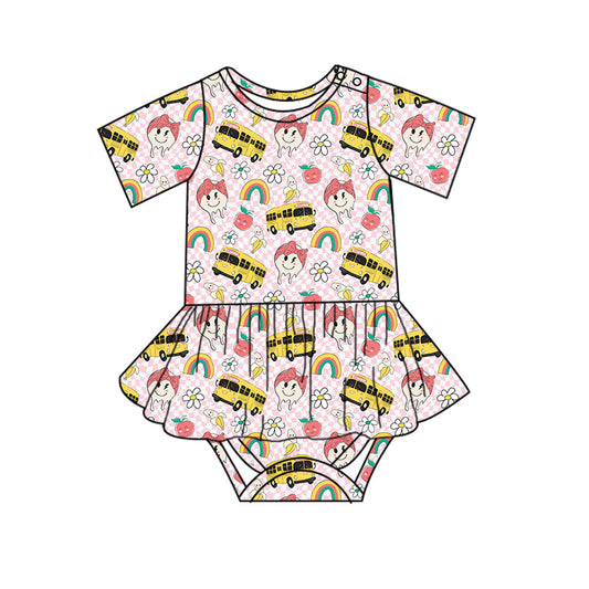 BACK TO SCHOOL | PINK BUSES - TWIRL BODYSUIT