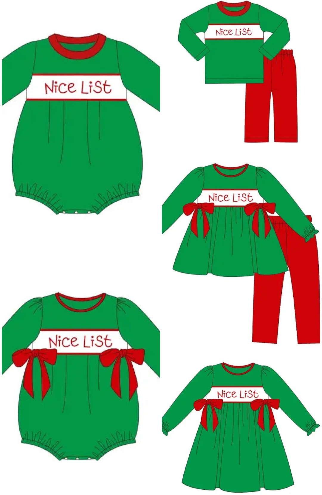 Nice List Embroidered Collection