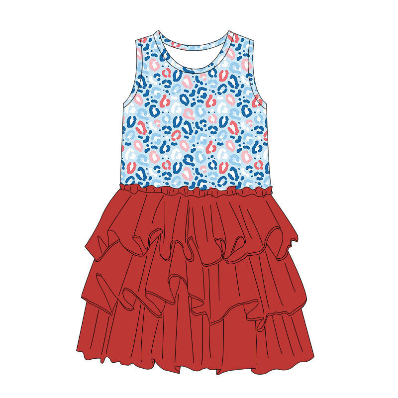 RED, WHITE & LEOPARD | Tutu Dress