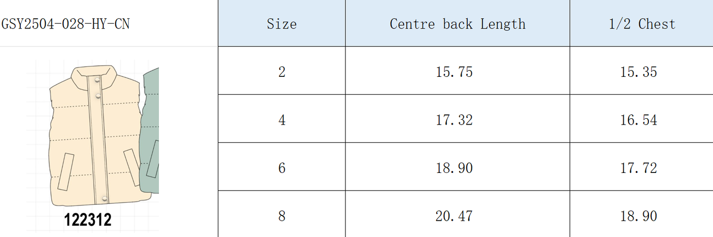 Cream mom&me puffer vest