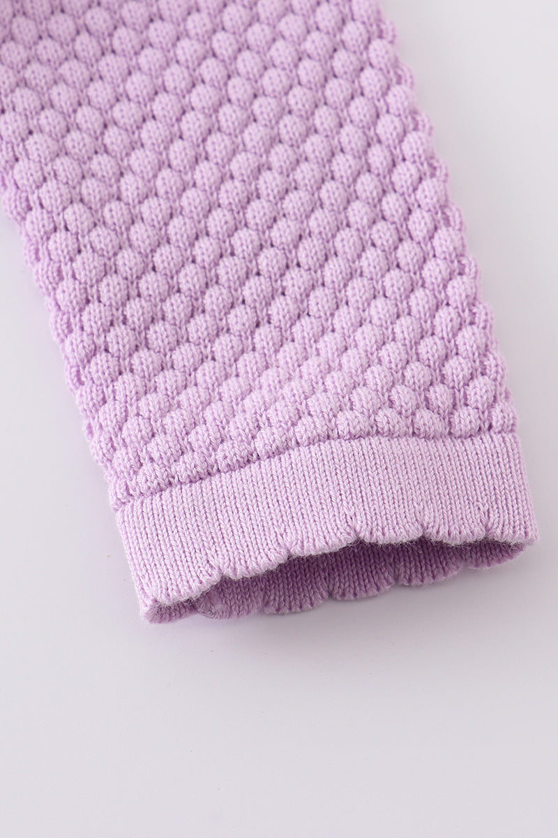 Lilac buttons sweater-baby