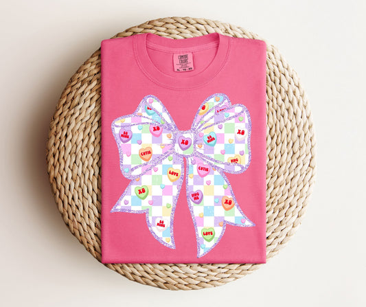 Candy Heart Bow TEE.