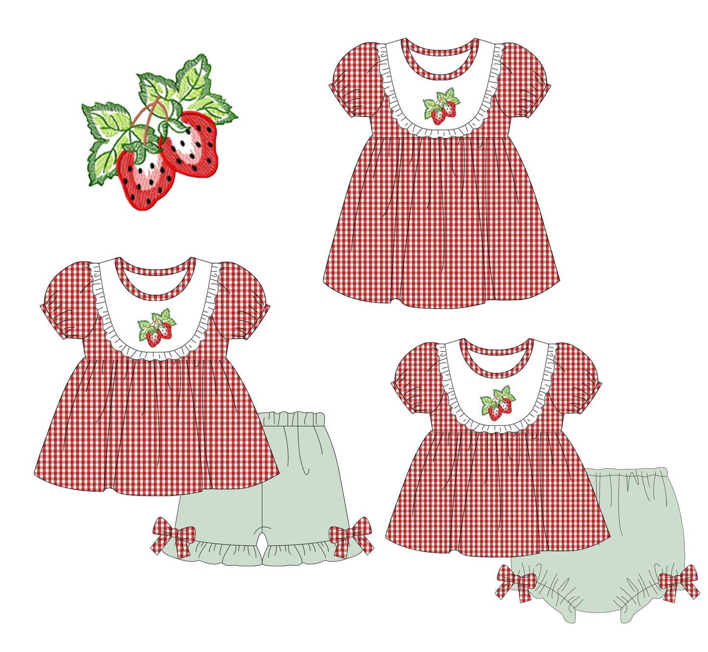 Plaid Strawberry Collection - Ships January 2025