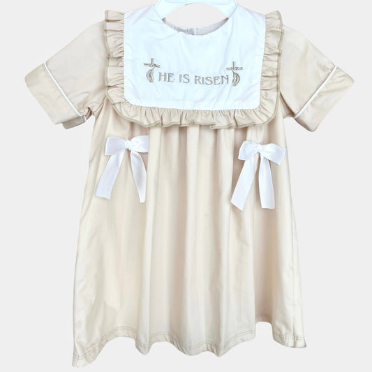 He Is Risen Embroidered Dress