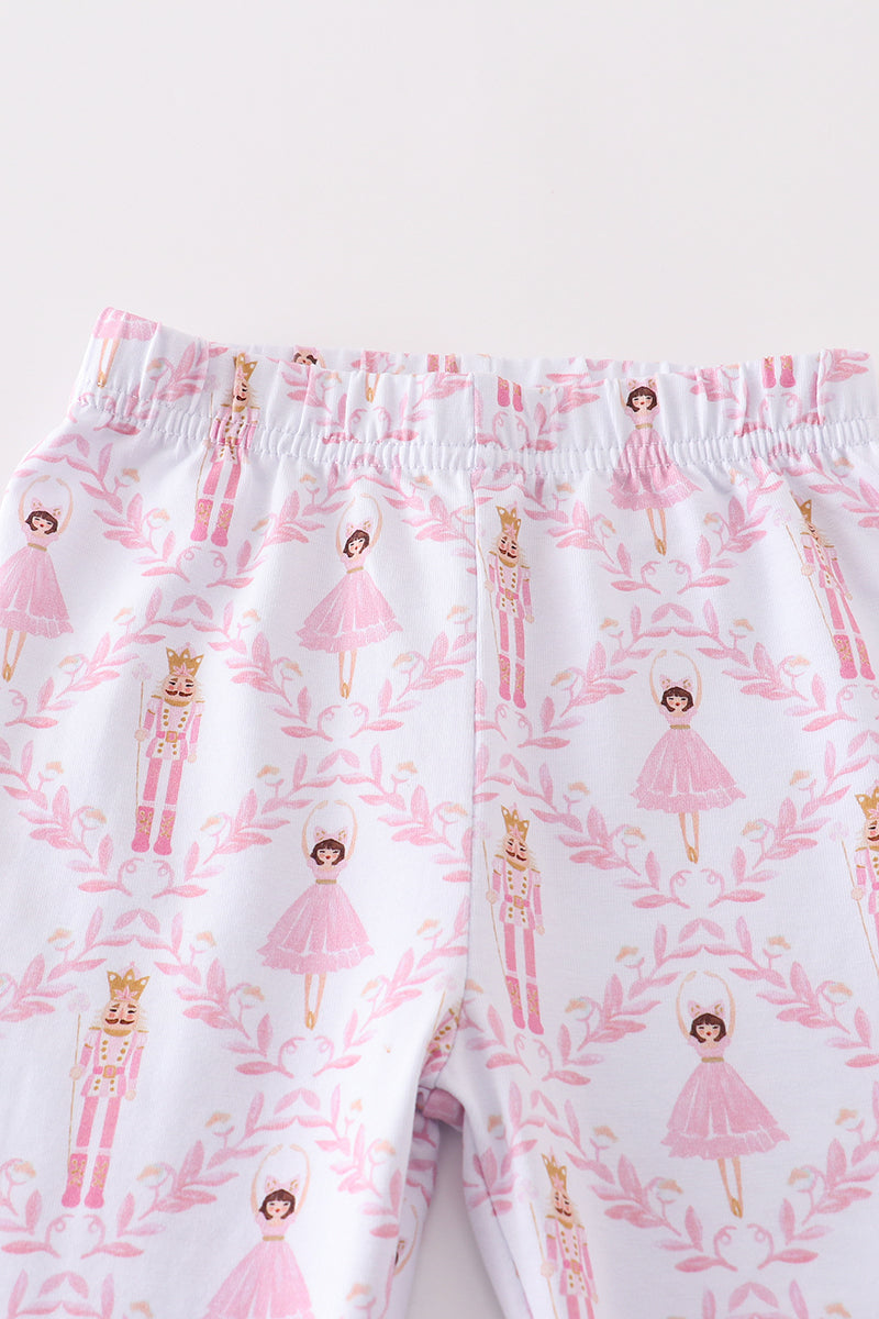 Premium Pink nutcracker girl pajama set