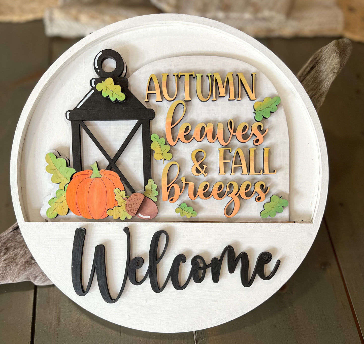 Welcome Interchangeable Sign for Seasonal, Holiday and Special Occasions - Door Sign, Door Hanger, Indoor Sign.