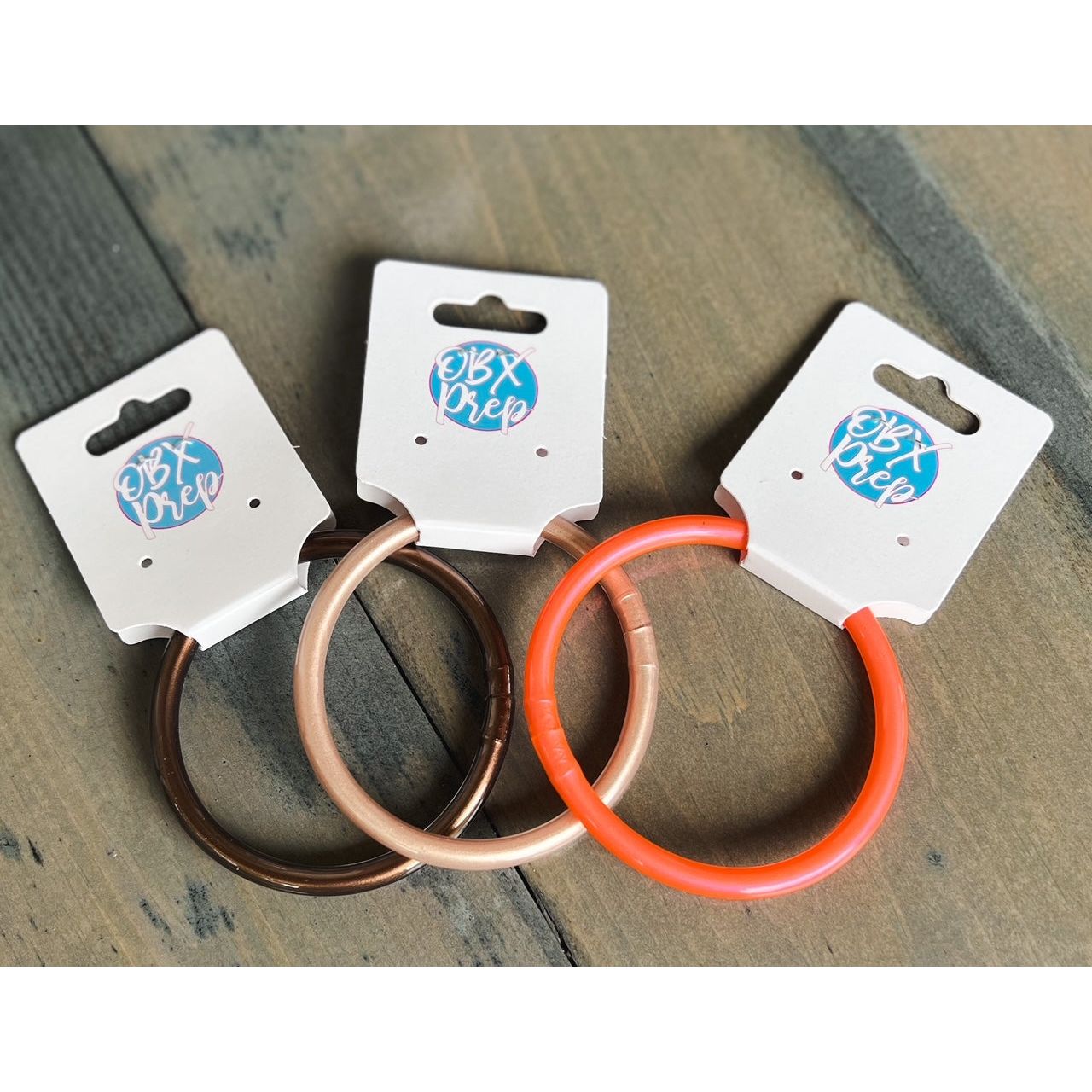 Foil Colors Silicone Bangle Bracelets - OBX Prep