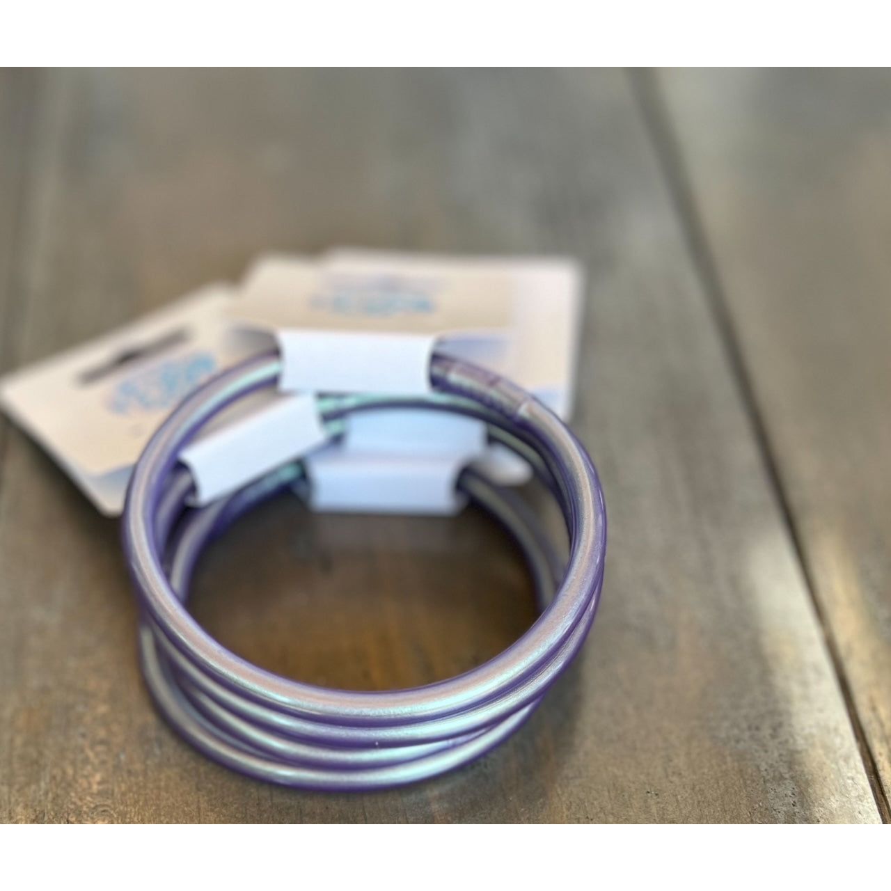 Foil Colors Silicone Bangle Bracelets - OBX Prep