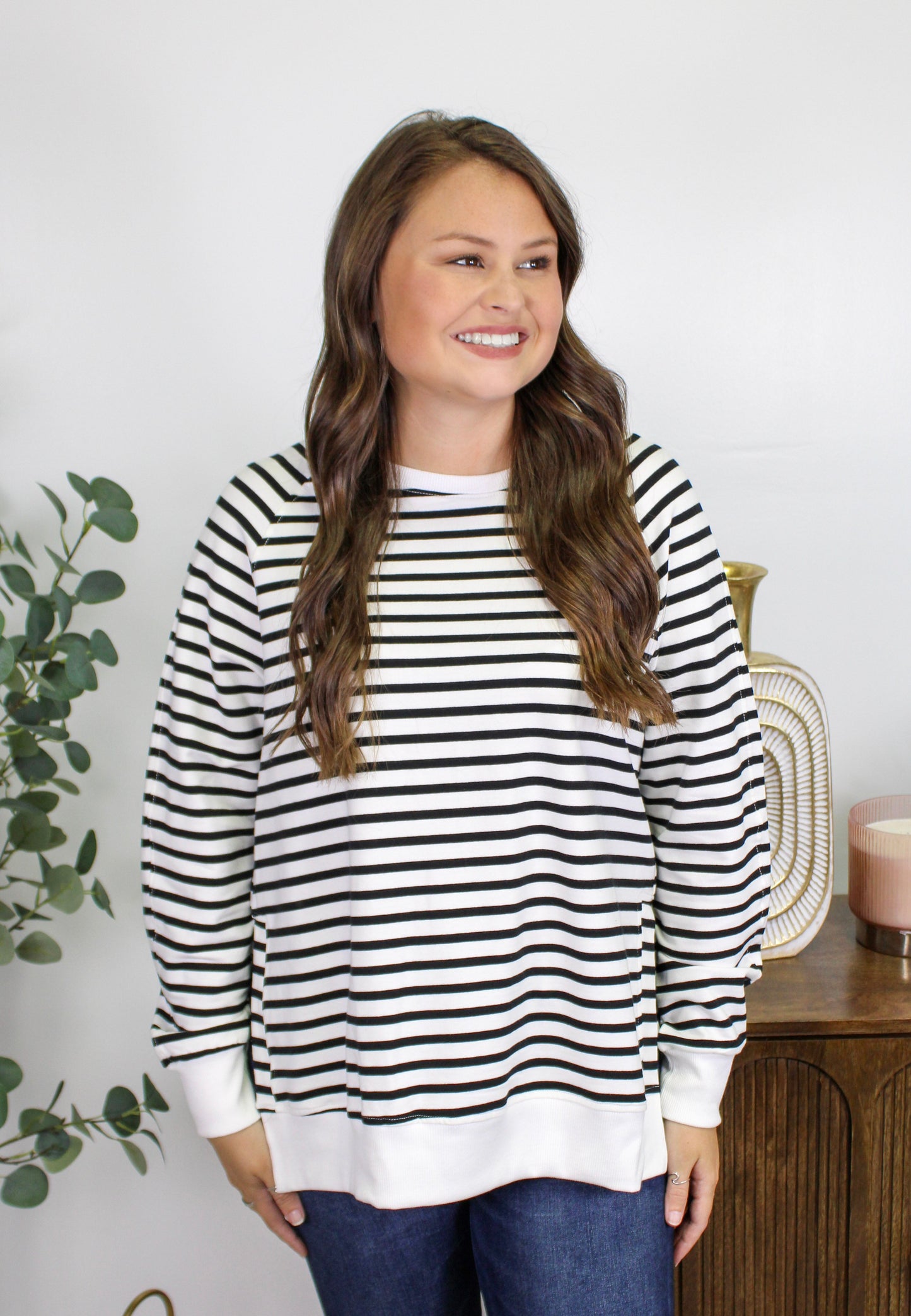 Black Striped Sweatshirt RTS