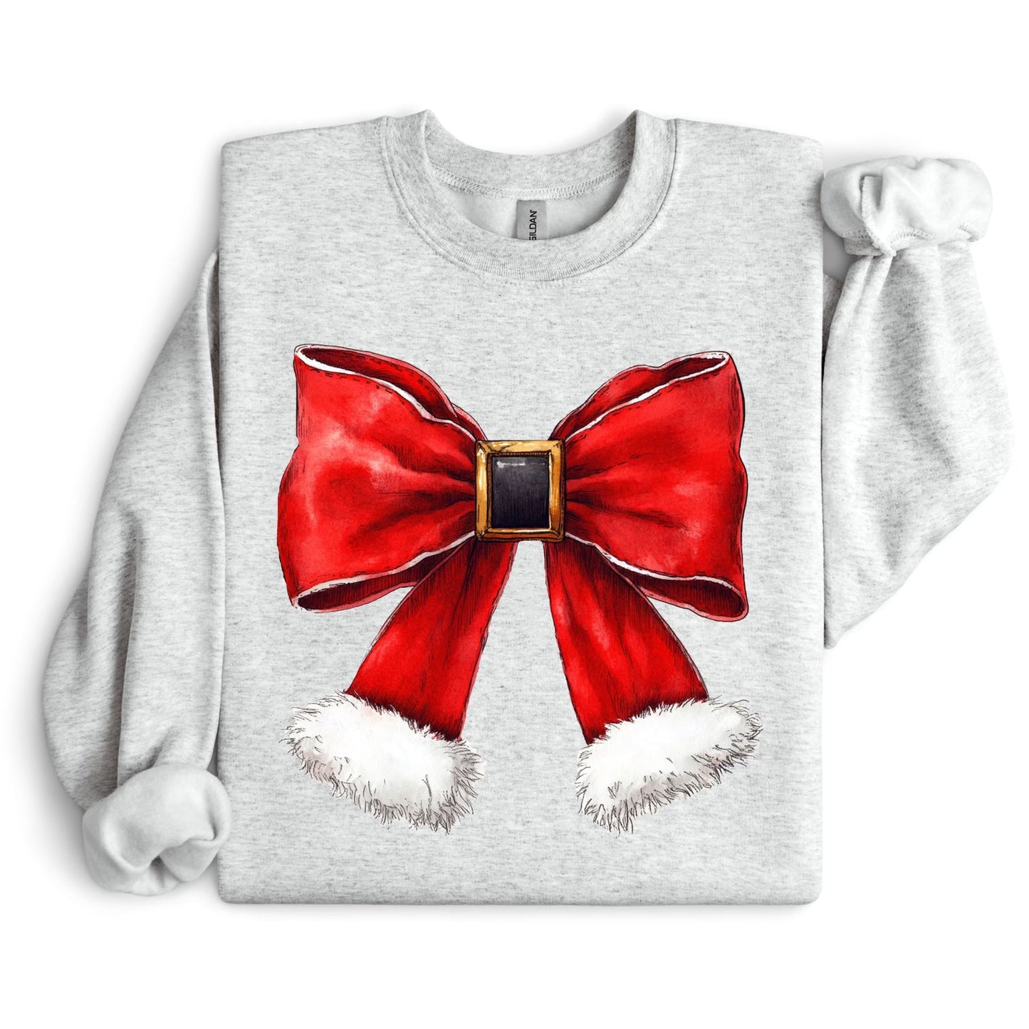 Santa Bow SWEATSHIRT.