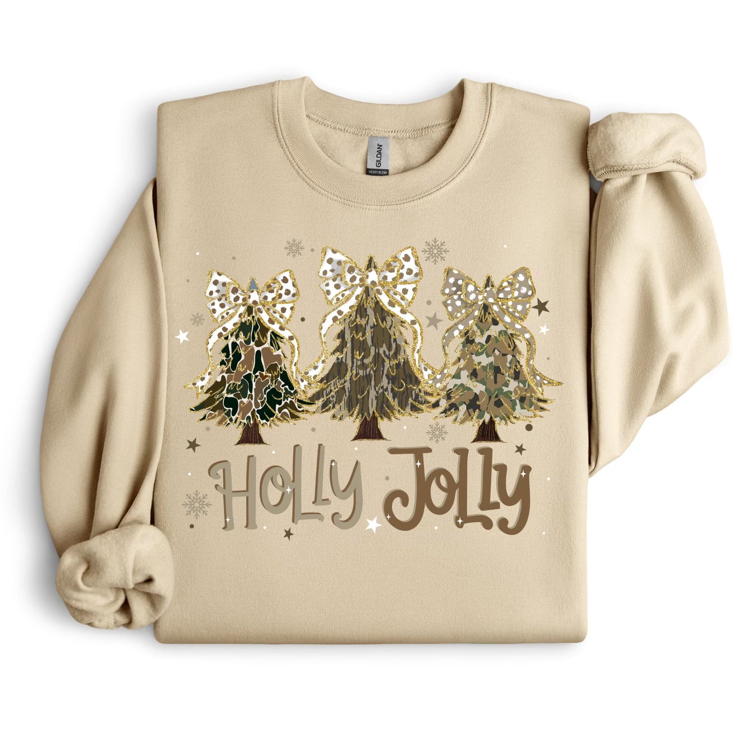 Holly Jolly With 3 Christmas Trees TEE.