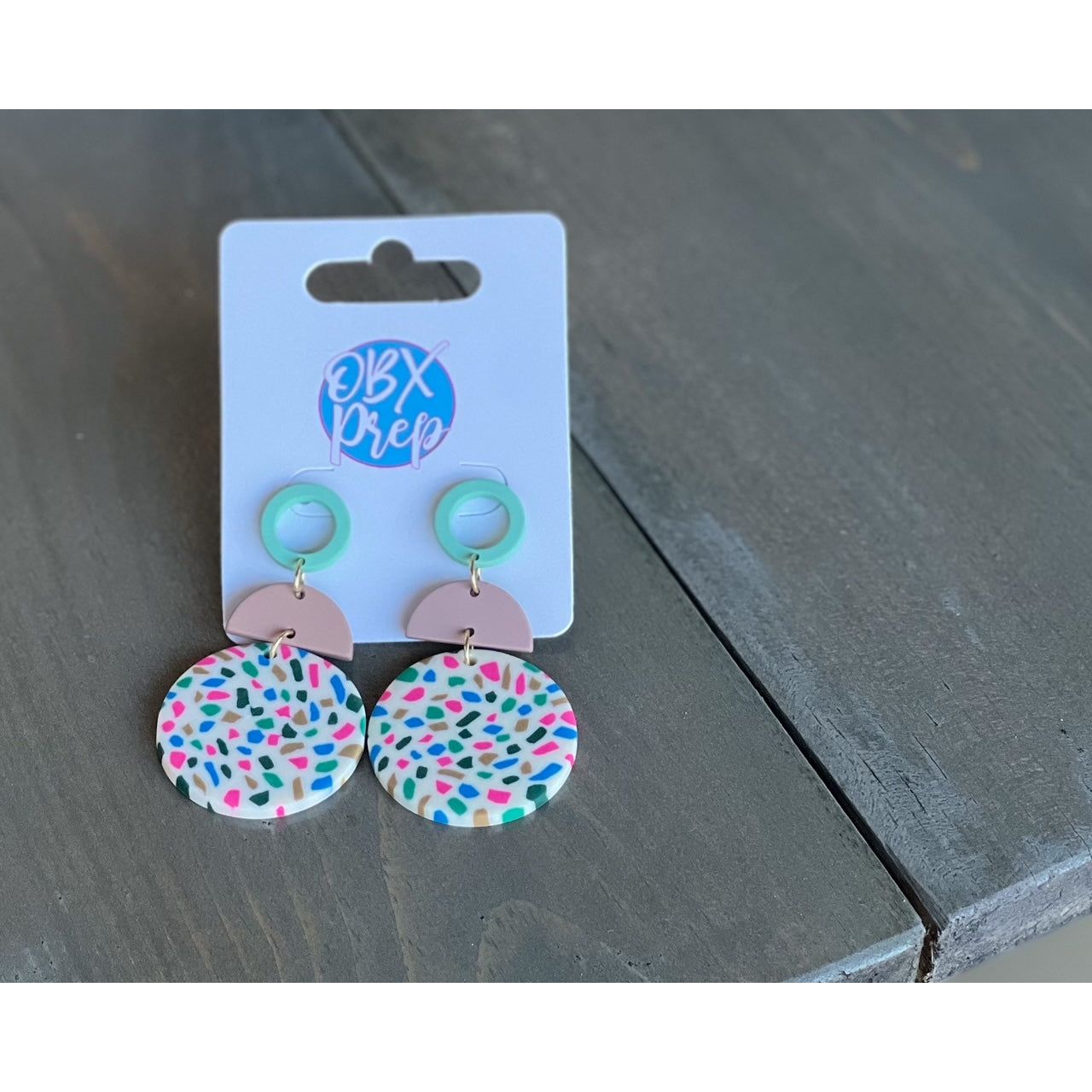 Lilly Spring Polymer Clay Drop Earrings- Restocking - OBX Prep