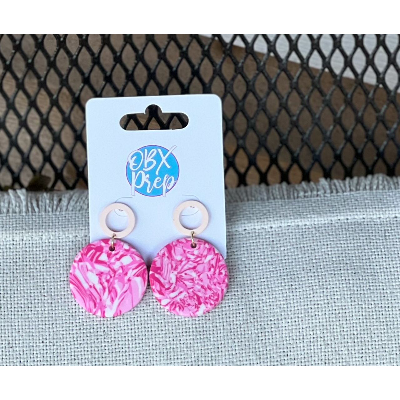 Lilly Spring Polymer Clay Drop Earrings- Restocking - OBX Prep