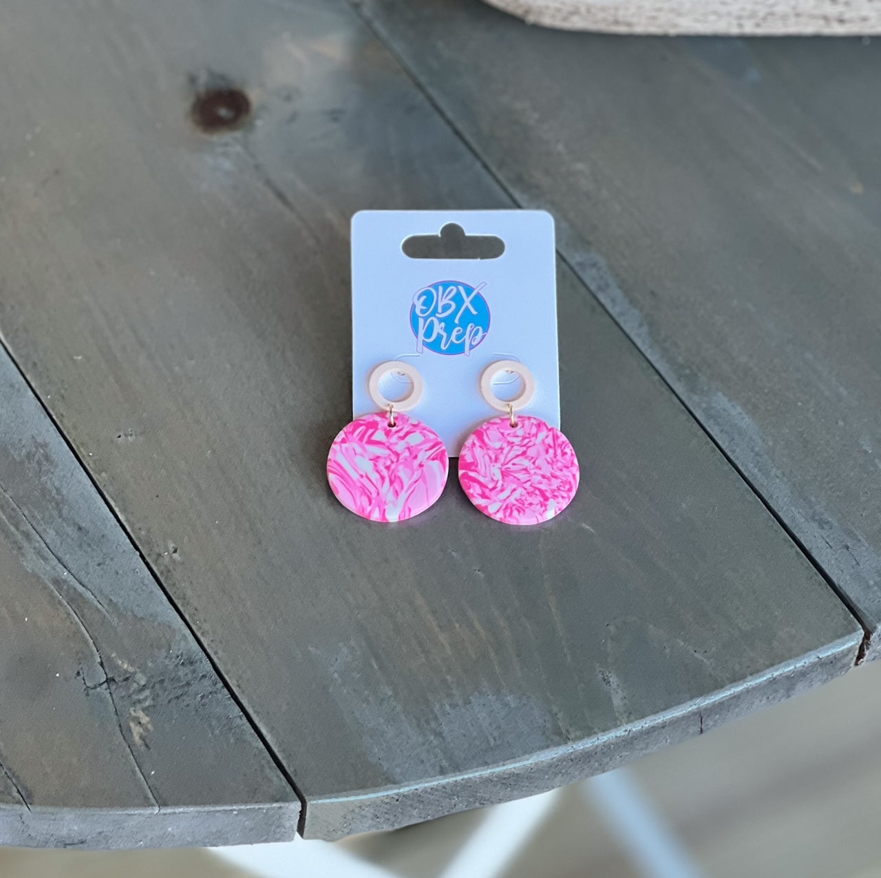 Lilly Spring Polymer Clay Drop Earrings- Restocking - OBX Prep