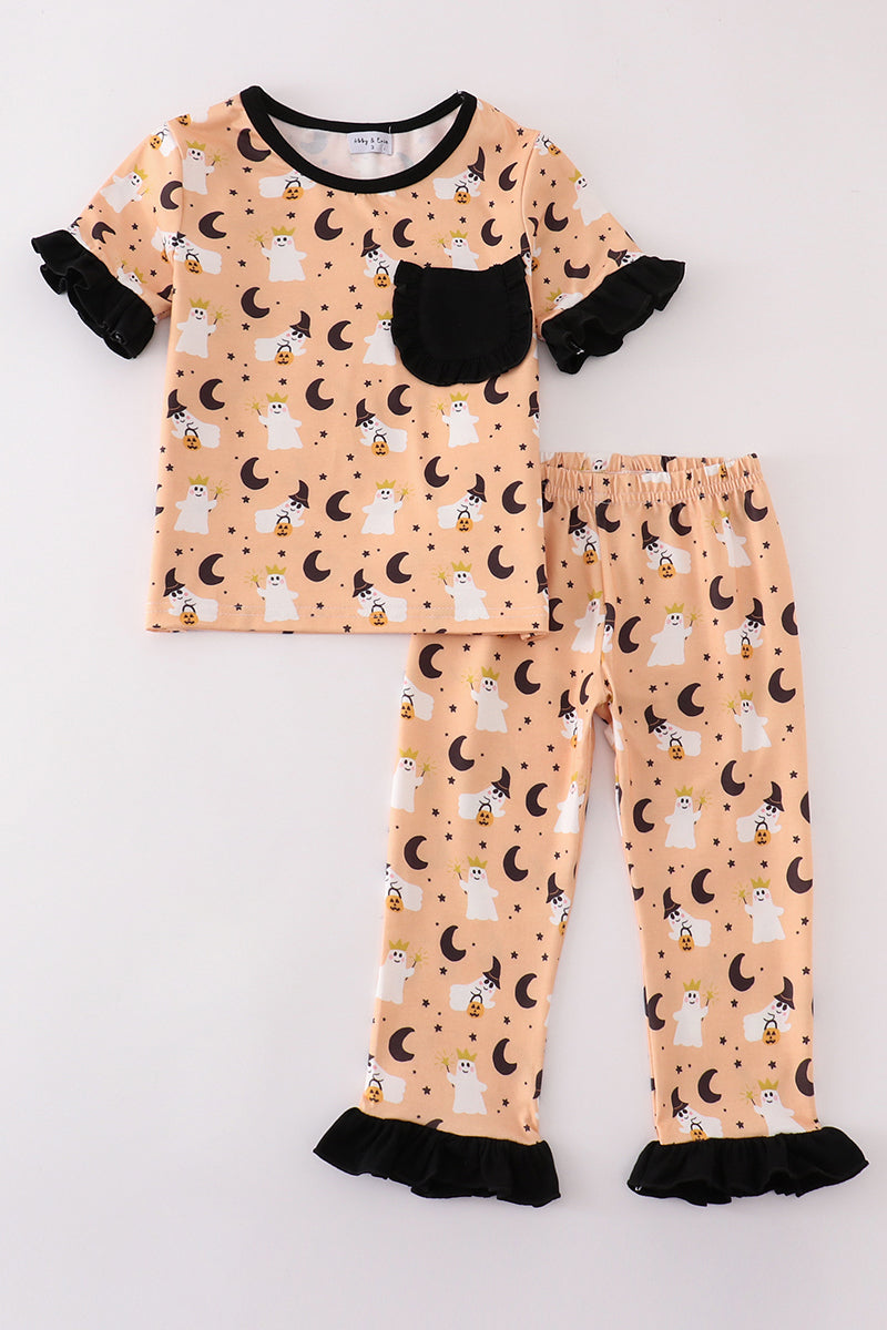 Halloween ghost girl pajamas set