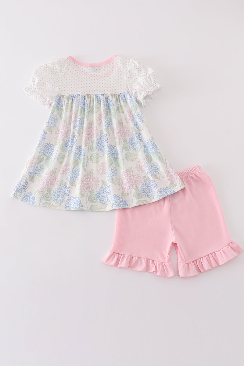 Pink Blossom Serenity print girl set