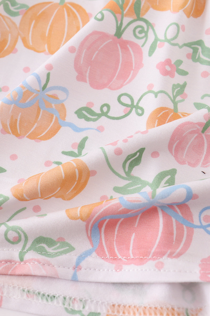 Pink pumpkin bamboo dress