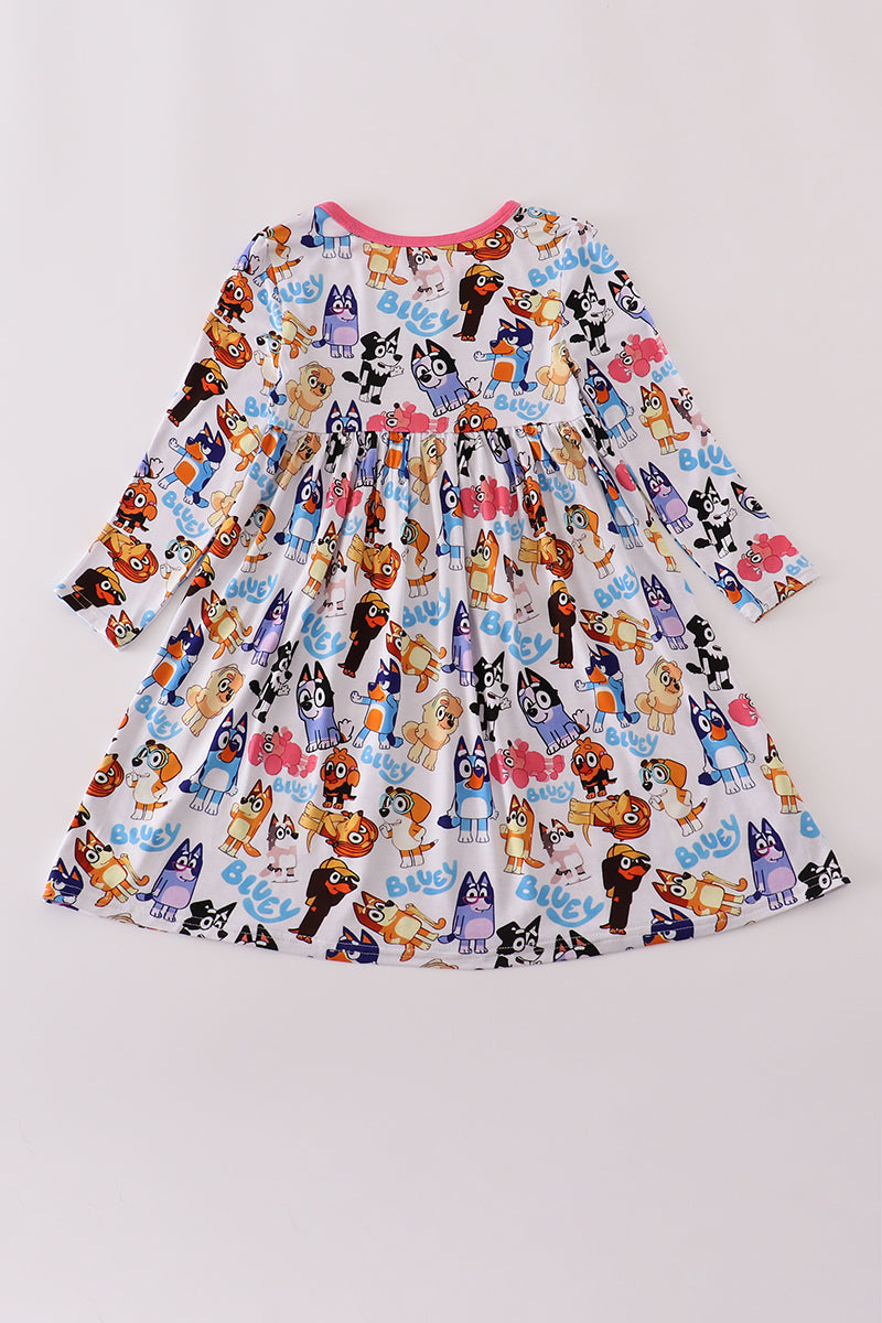 Character print bamboo dress