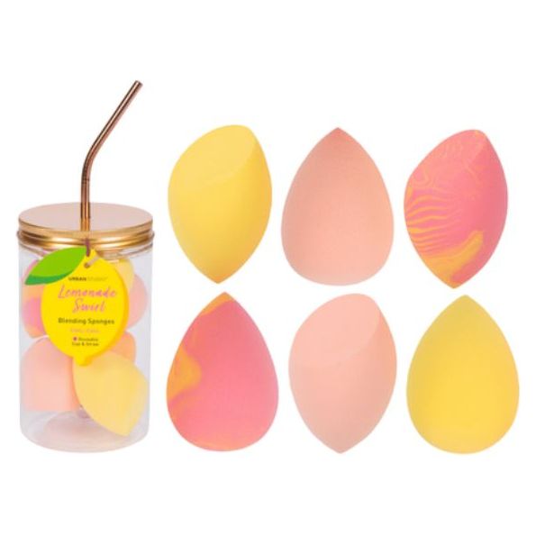 Lemonade Swirl Makeup Blending Sponge Gift Sets with Reusable Cup - OBX Prep