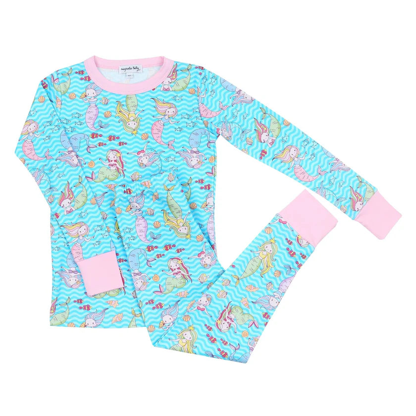 Mermazing! Print Pima Cotton Pajamas