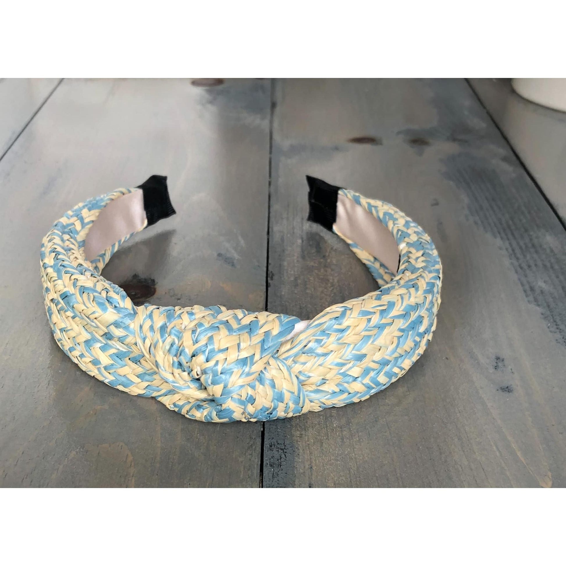 Summer Raffia Top Knot Headband - OBX Prep