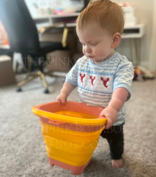 Collapsible Orange Bucket